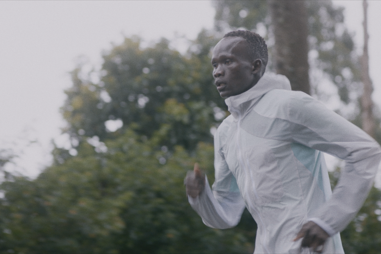 Close-up of adidas adizero running shoes during the campaign shoot